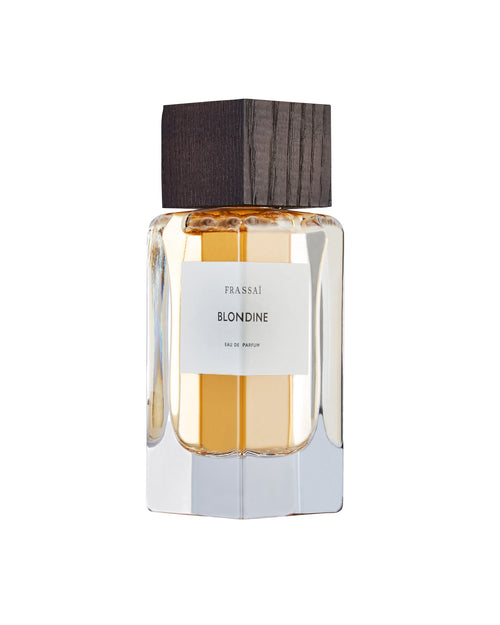 Frassai Blondine eau de parfum salted butter caramel tiger lily ashok flower cacao tonka beans blond musks green mandarin pear leaves. Best selling Frassai fragrance Argentina.