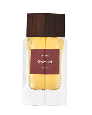 FRASSAÏ Cuir Pampas eau de parfum — smoked leather and vetiver niche fragrance by Frassaï