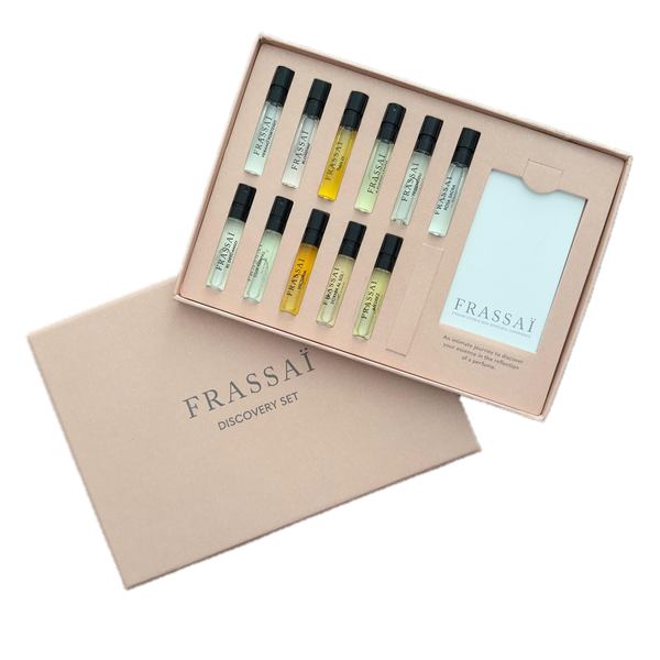 Frassai fragrance discovery set - Frassai perfumes Argentina. Embark upon a new sensorial experience and discover the fragrances in our cult collection. 